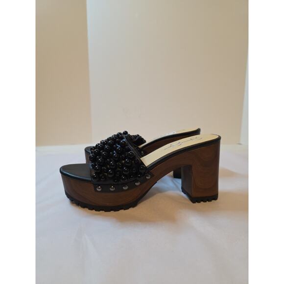 Jessica Simpson Women's SZ 9.5 M Telina Block Heel Dress Sandals Black - Picture 7 of 14